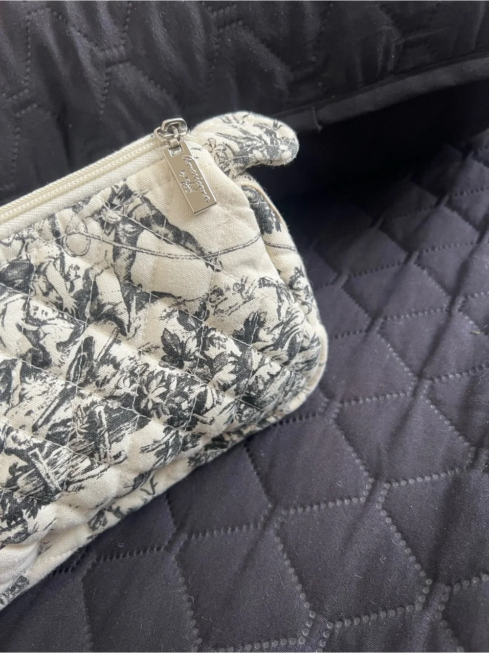 Americana by Sharif  Quilted Cosmetic Bag